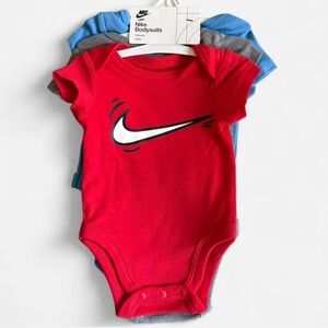 Nike Toddler Bodysuit Set - Red, Blue, Gray